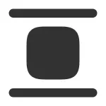 Align Vertical Center SVG Icon